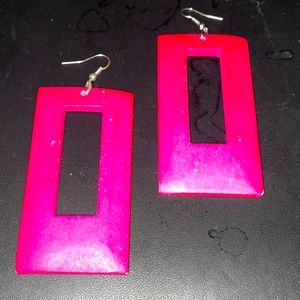 Wooden earrings fashion